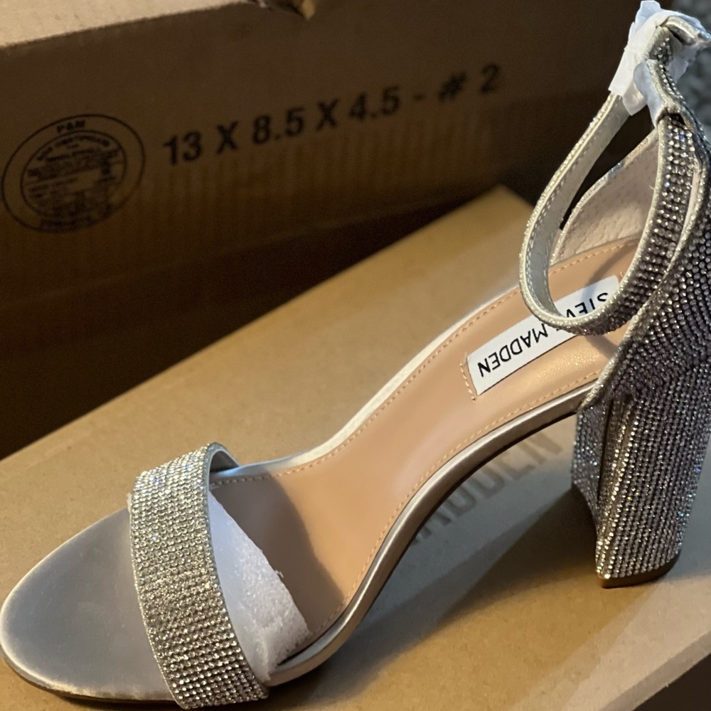 Steve Madden Crystal Platform Heels